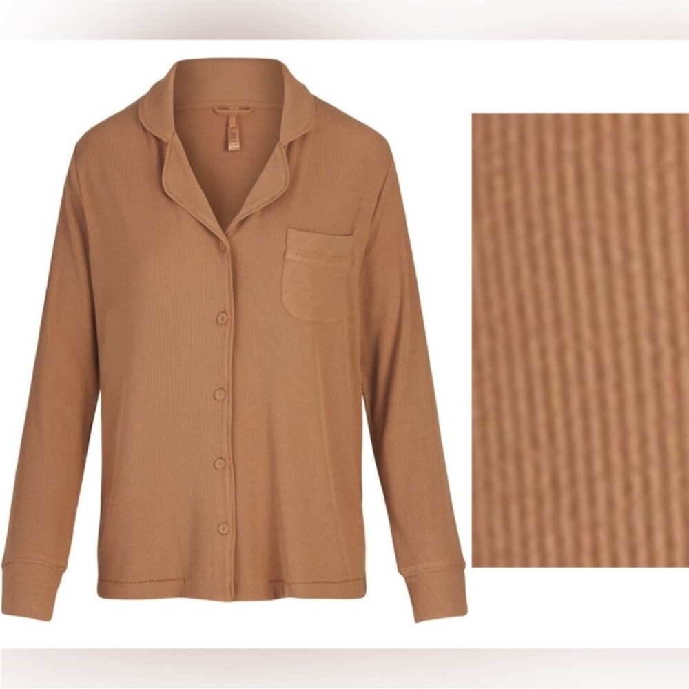 SKIMS Sleep Lounge set in Camel size M - Picture 2 of 5